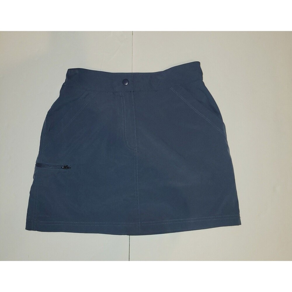 32 Degrees Women’s Blue Athletic Skort S Built-In Shorts Pockets Zip Golf/Tennis